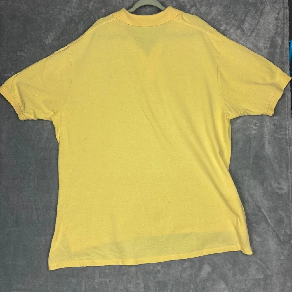 Polo Ralph Lauren Mens Big 2X Yellow Short Sleeve‎ Pique Polo Shirt Hi-Lo Hem
